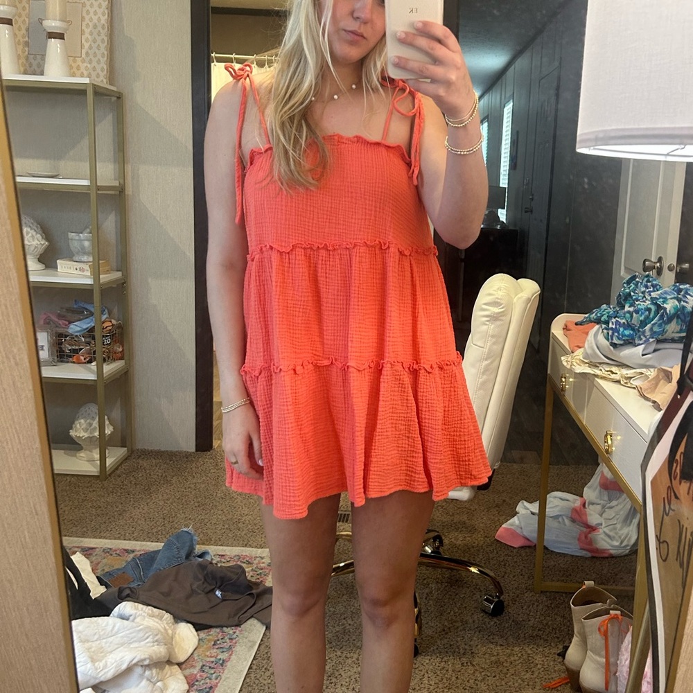 HYFVE Vibrant Orange Mini Dress